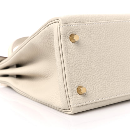 Hermes Togo Kelly Retourne 28 Craie 8 of 10