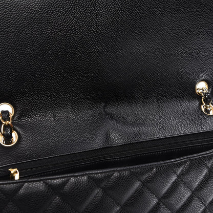 Chanel Caviar Quilted Maxi Single Flap Black 10 of 13