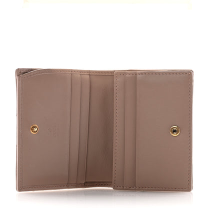 Gucci Calfskin Matelasse GG Marmont Card Case Wallet Porcelain Rose 5 of 11