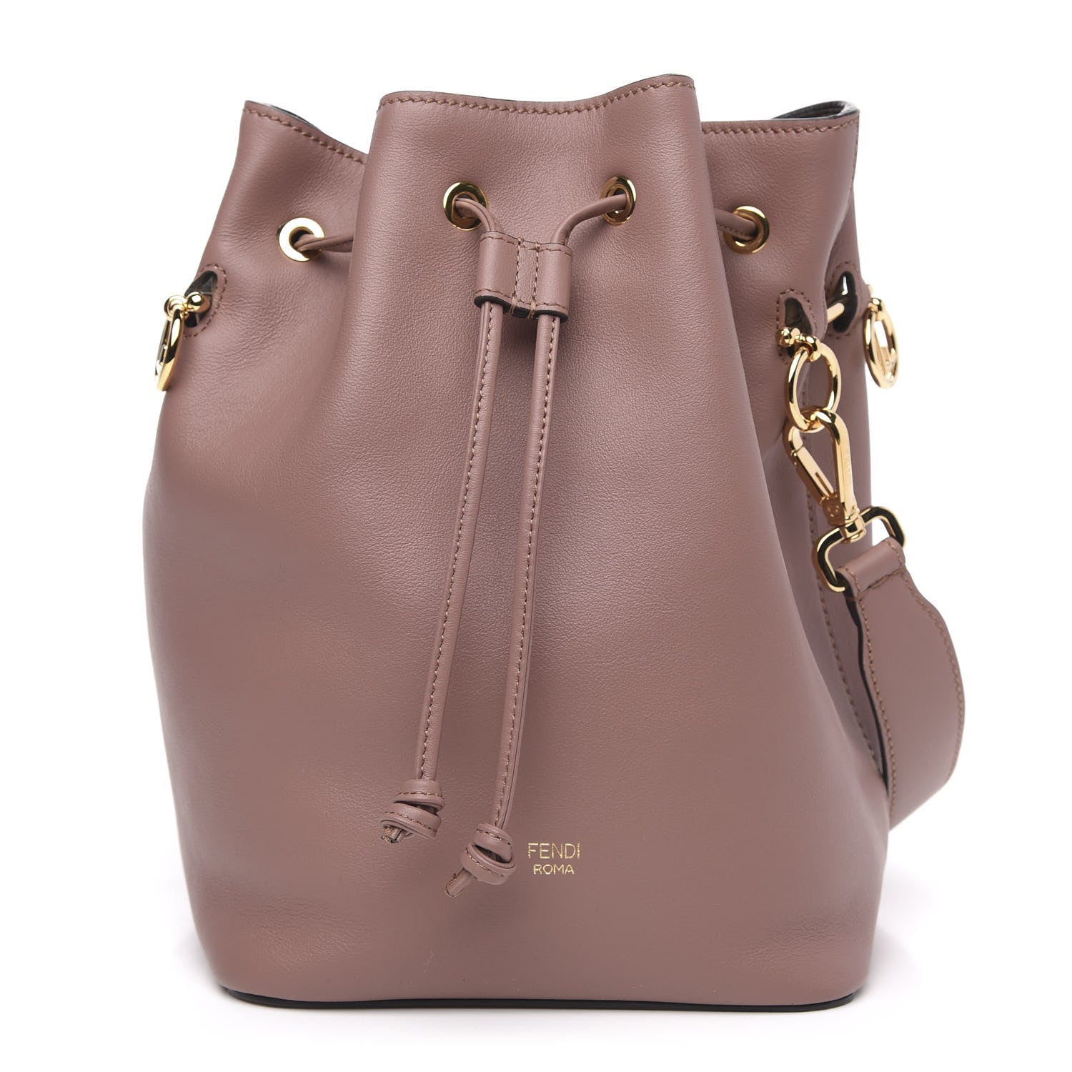 Fendi Vitello Grace Matte F is Fendi Grande Mon Tresor Bucket Bag English Rose 1 of 10