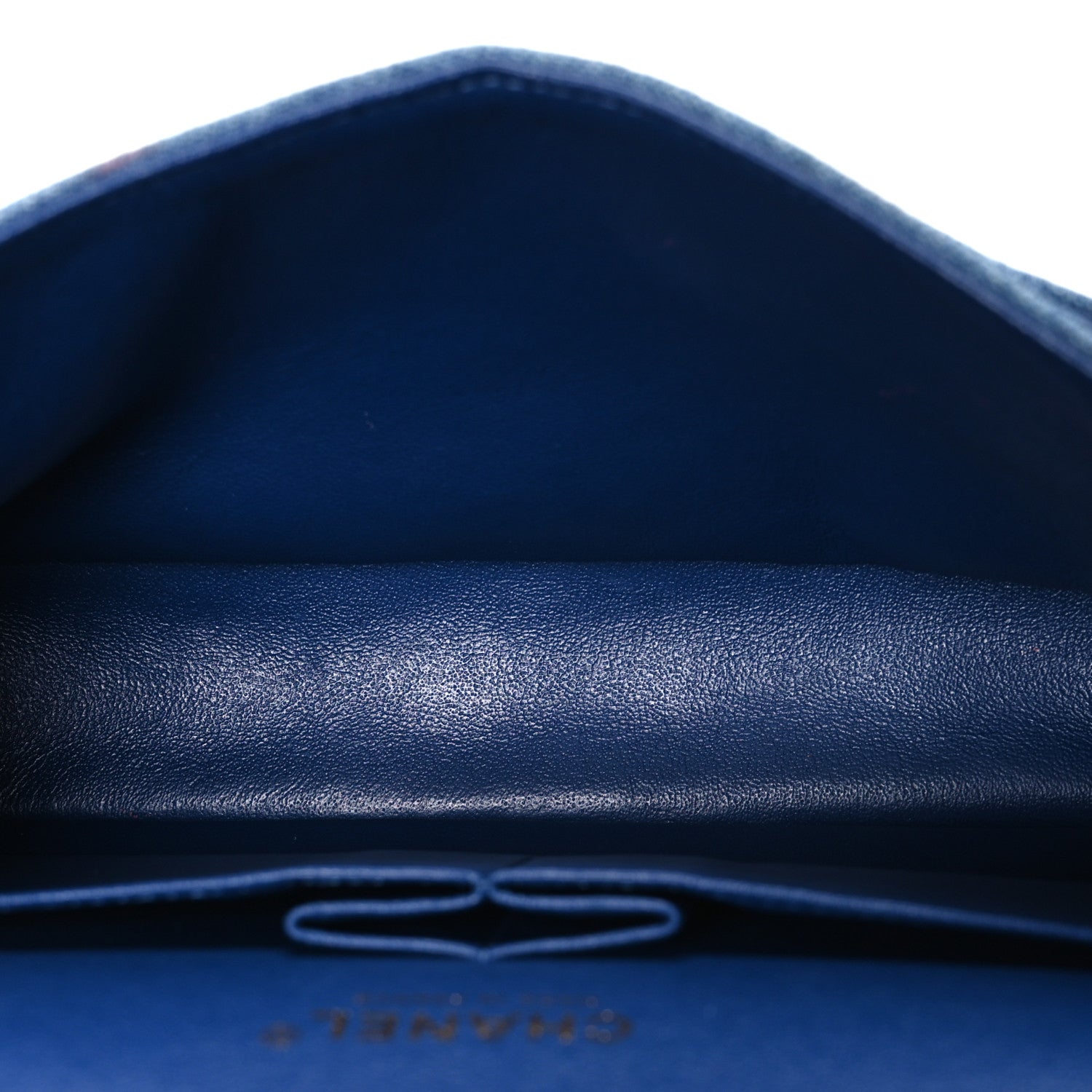 Chanel Denim Quilted Medium Double Flap Blue 5 of 10