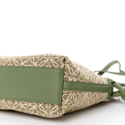 Loewe Jacquard Anagram Calfskin Mini Flamenco Knot Clutch Vintage Khaki 10 of 10