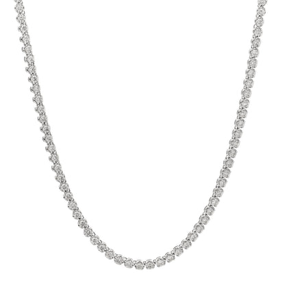 Parker & West by FASHIONPHILE 14K White Gold Diamond 4.96ctw Tennis Necklace 1 of 6