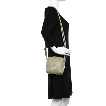 Bottega Veneta Lambskin Maxi Intrecciato Mini Cassette Camera Bag Travertine 2 of 9