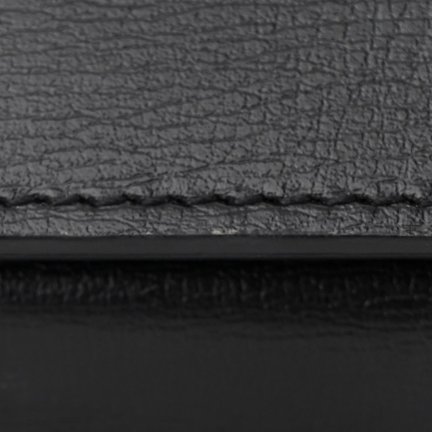 Saint Laurent Grained Calfskin Monogram Phone Holder Crossbody Black 11 of 12