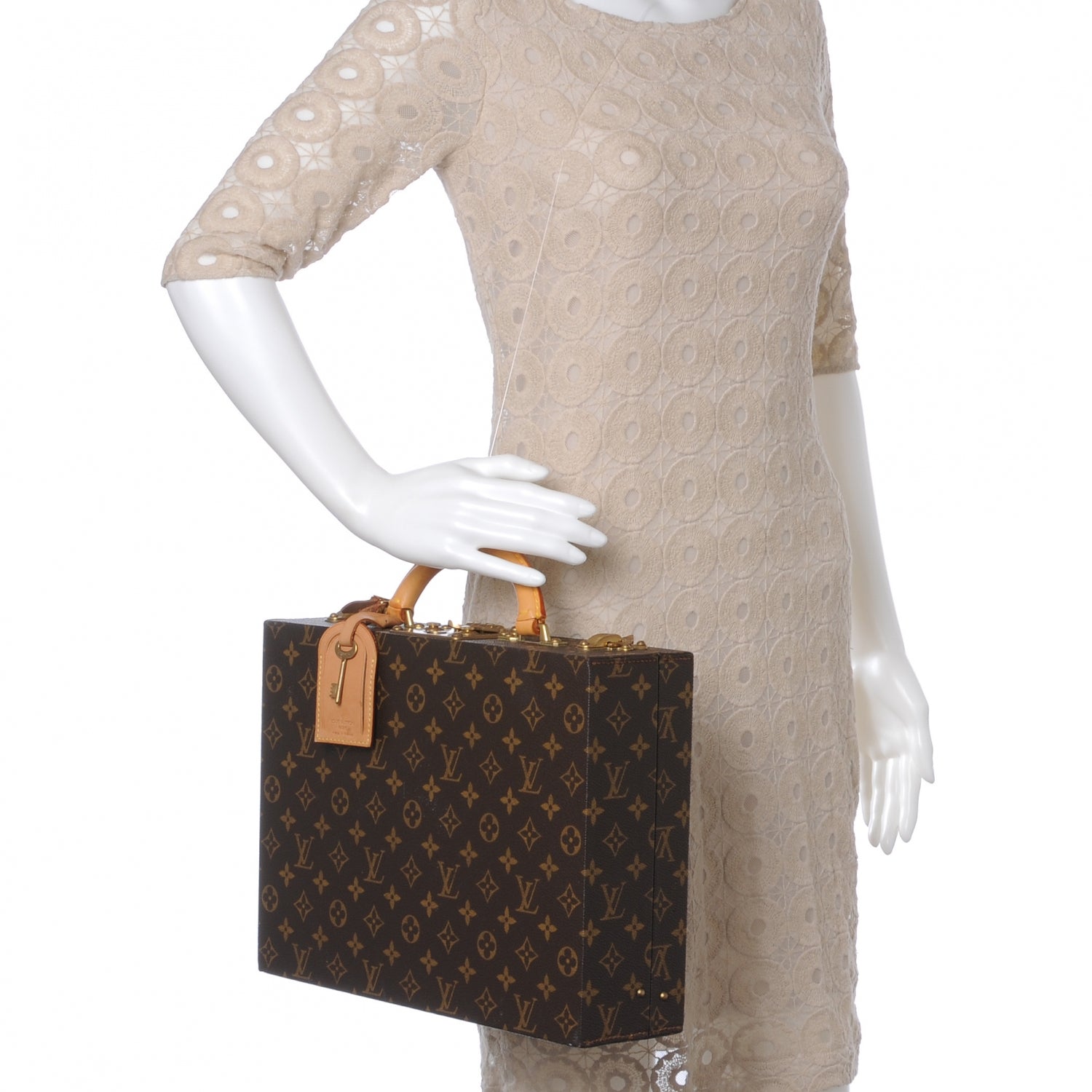 Louis Vuitton Monogram Boite Bijoux 34 Jewelry Case Hard Trunk 2 of 8