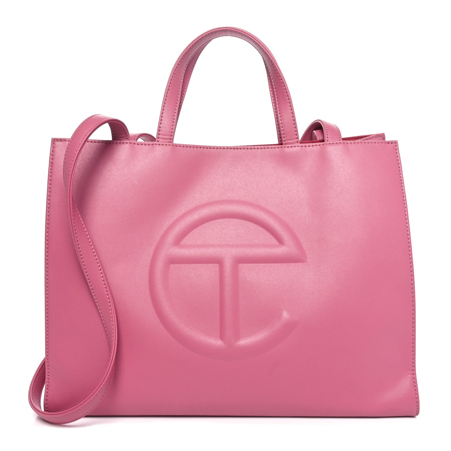 Telfar Vegan Leather Medium Shopping Bag Corned Beef 1 of 9