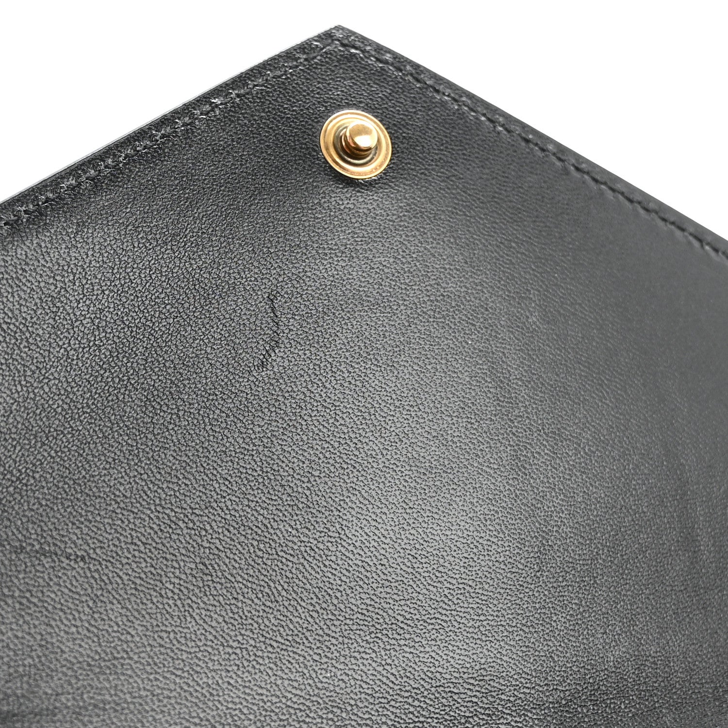 Saint Laurent Smooth Calfskin Nappa Monogram Chain Wallet Black 11 of 13