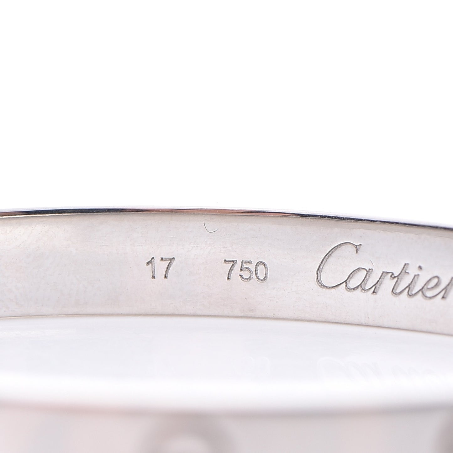 18K White Gold LOVE Bracelet 17