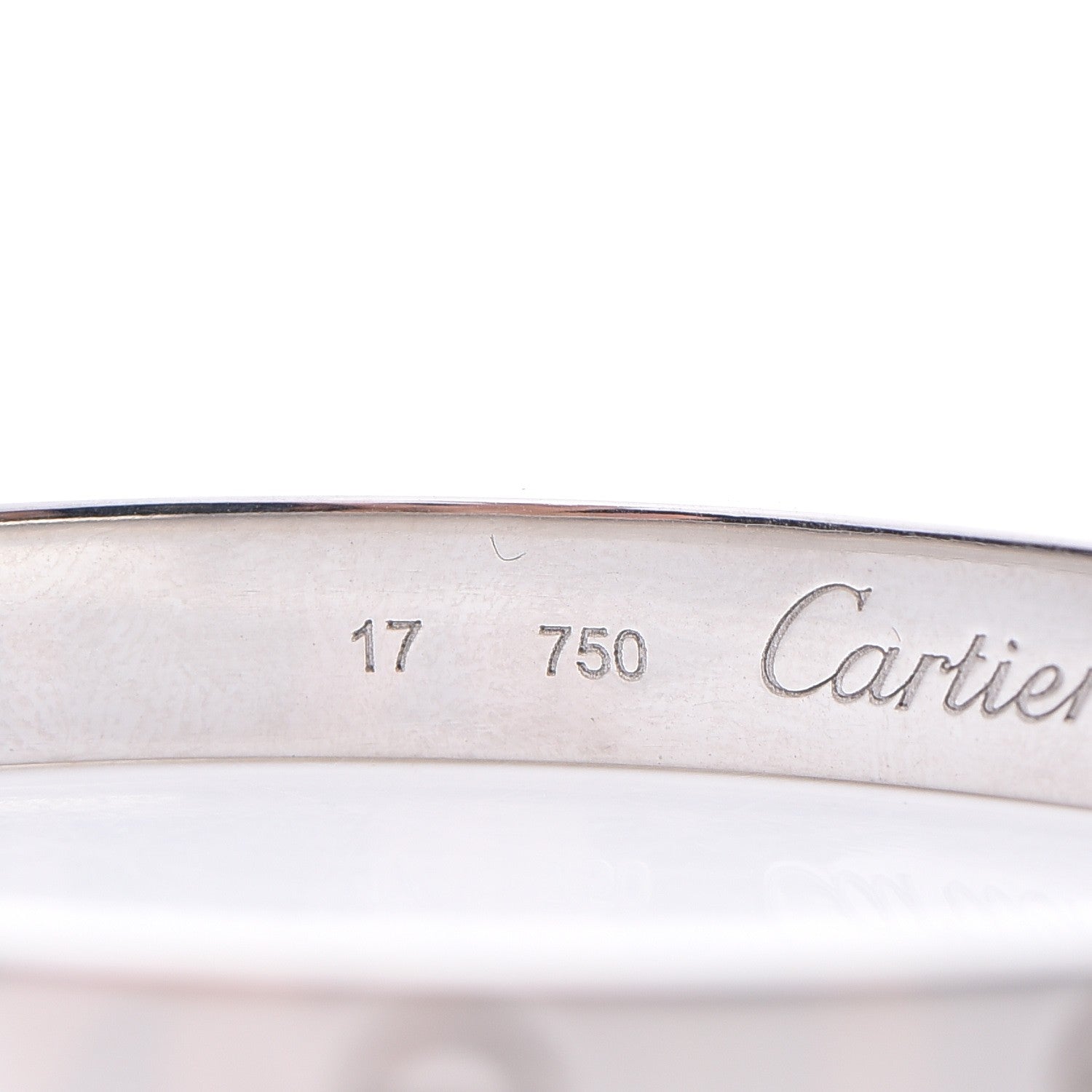 Cartier 18K White Gold LOVE Bracelet 17 9 of 10