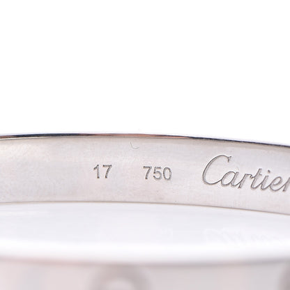 Cartier 18K White Gold LOVE Bracelet 17 9 of 10