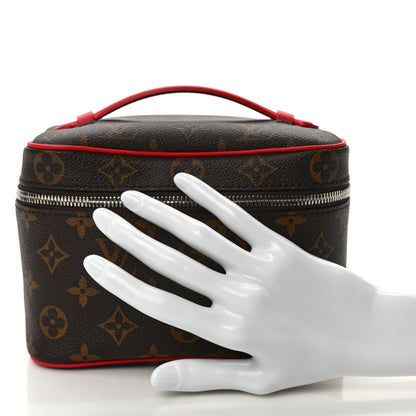 Louis Vuitton Monogram Macassar Nice Mini Rouge 2 of 8