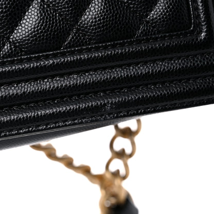 Chanel Caviar Quilted Small Boy Flap Black 14 of 15