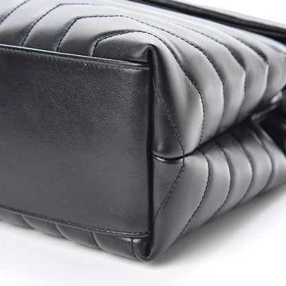 Saint Laurent Calfskin Y Quilted Monogram Medium Loulou Chain Satchel Black 11 of 11
