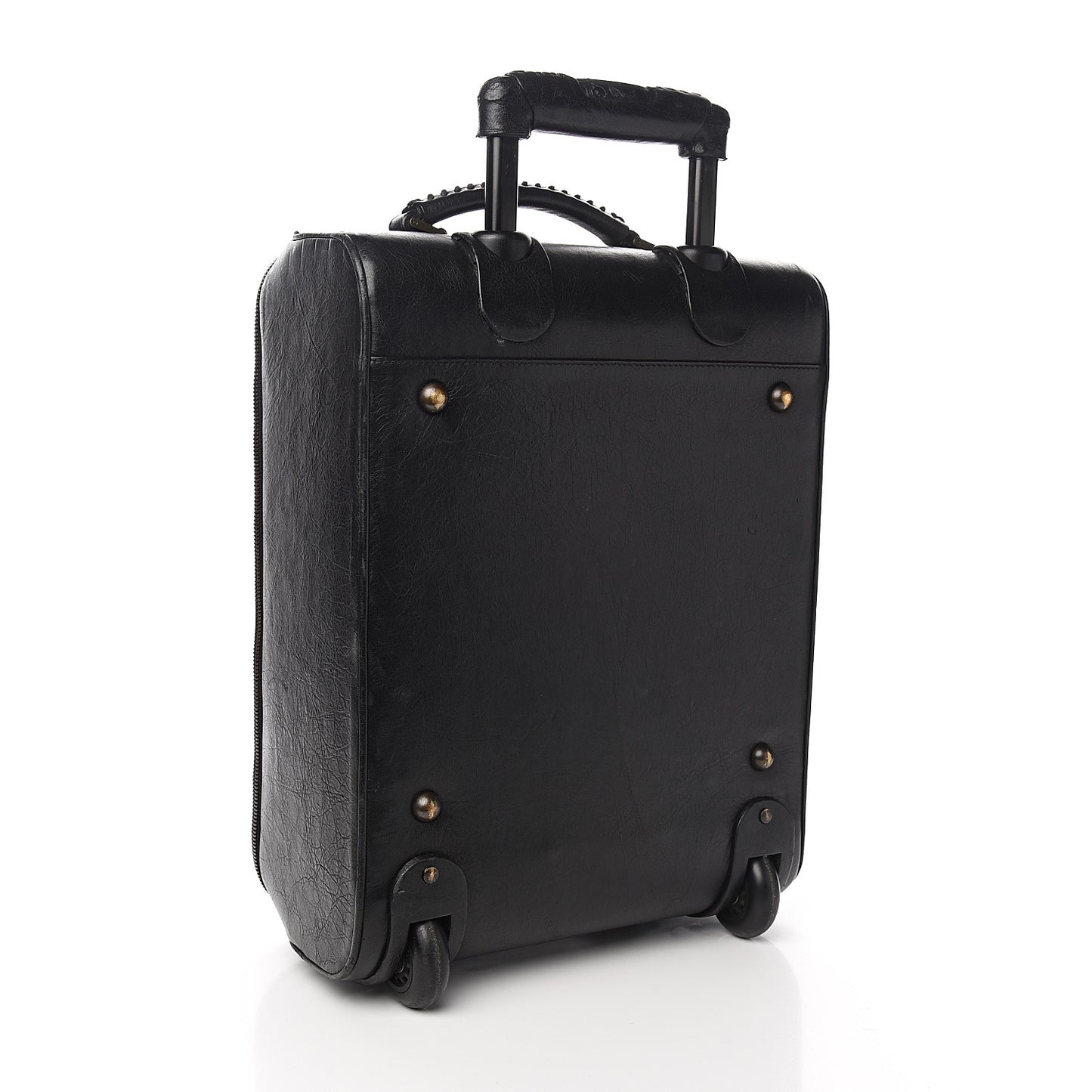 Agneau Classic Hardware Voyage Carry On Trolley Black