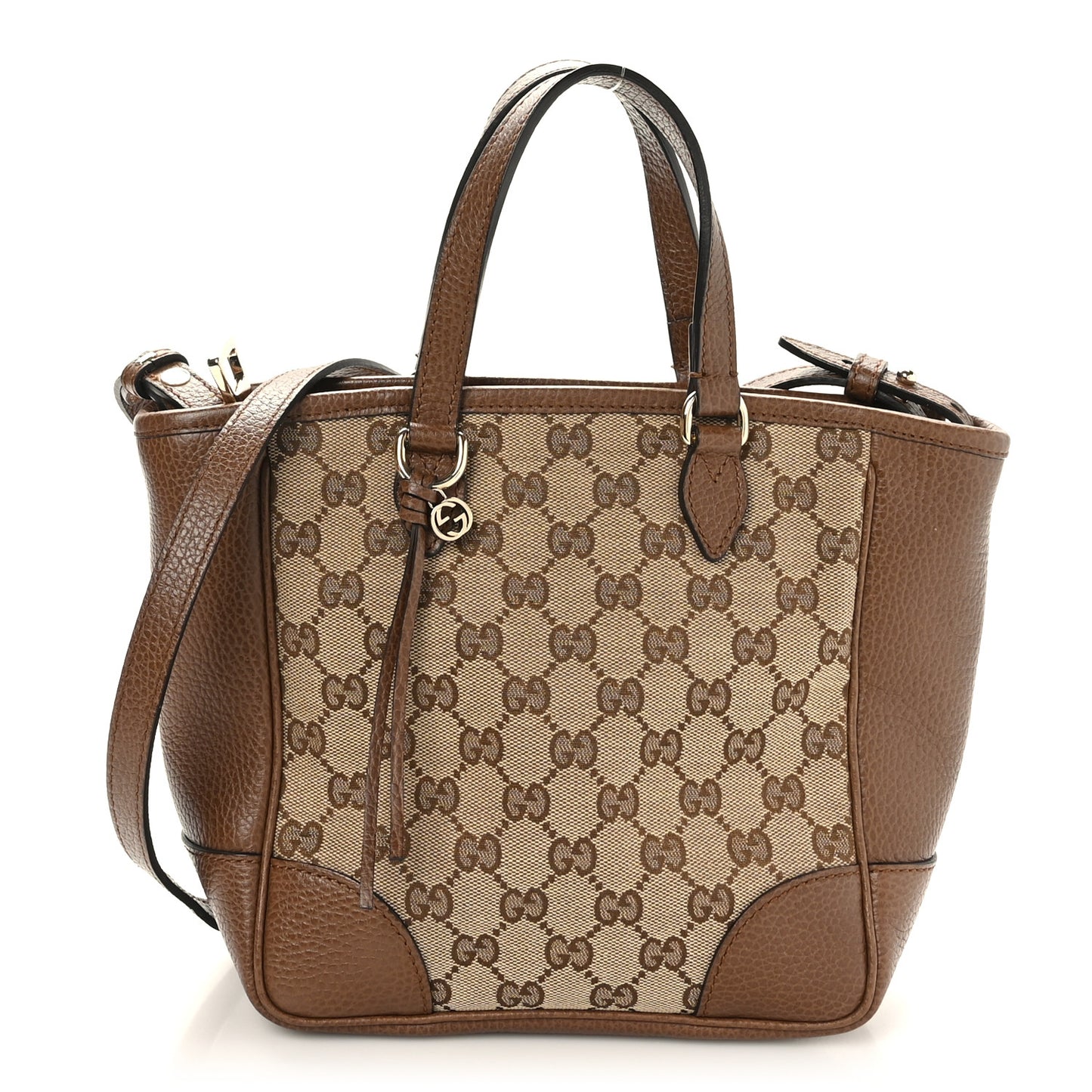 Monogram Small Bree Tote Beige Tabacco