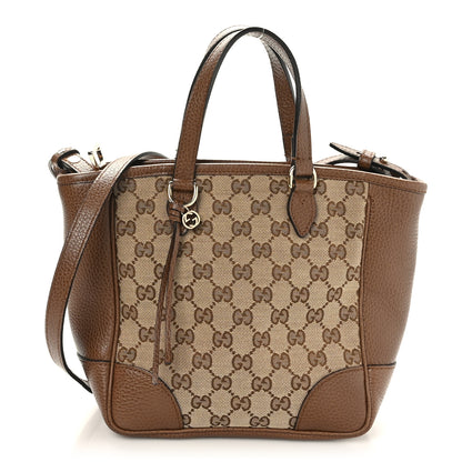 Gucci Monogram Small Bree Tote Beige Tabacco 1 of 9