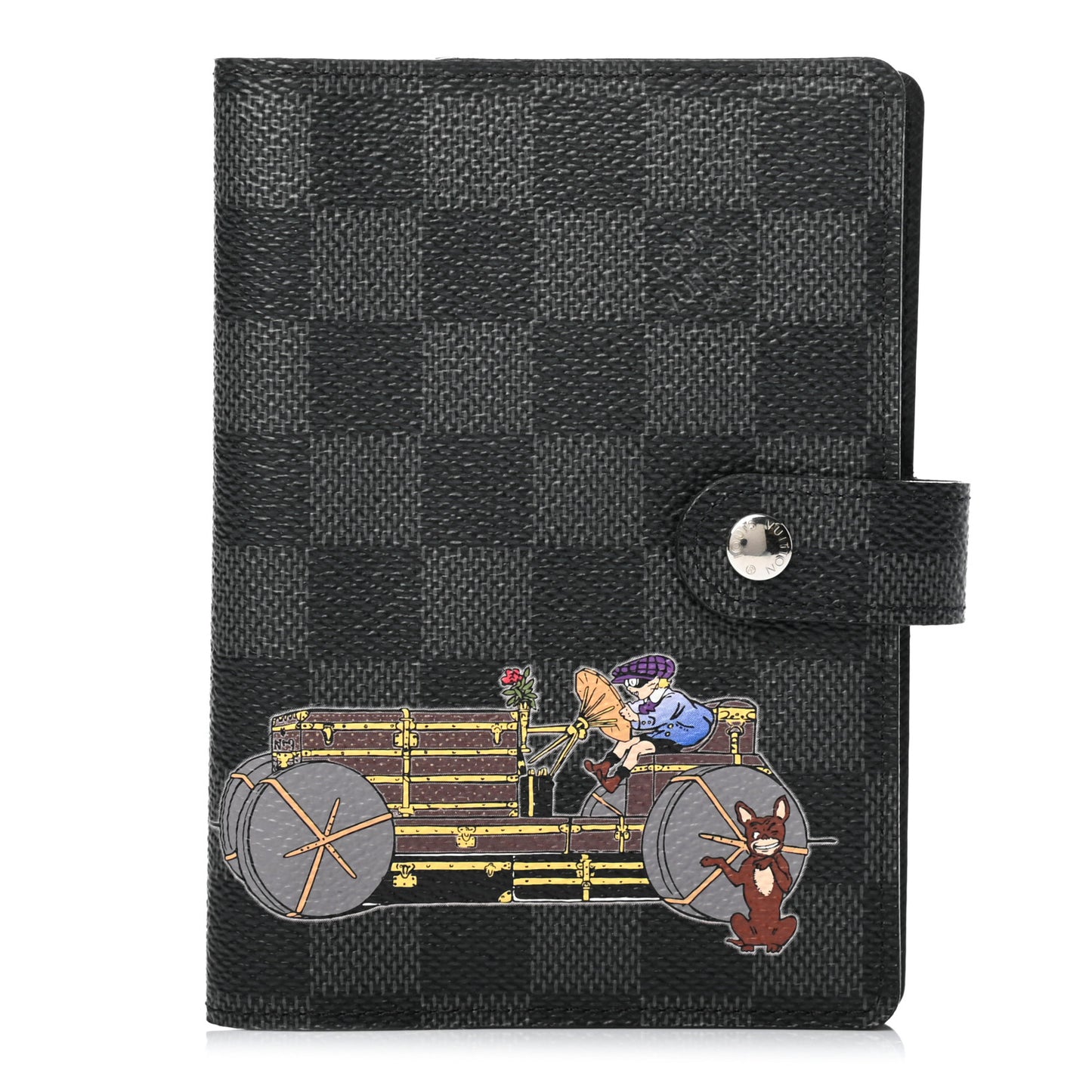 Damier Graphite Illustre Small Ring Agenda Cover