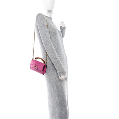 Gucci Ostrich Mini Diana Bag Pink 2 of 11