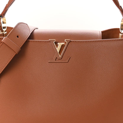 Louis Vuitton Smooth Grained Calfskin Capucines GM Souple Cognac 8 of 10
