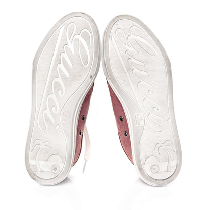 Gucci GG Monogram Calfskin Womens Low Top Sneakers 35 Pink Soft Pink 5 of 7