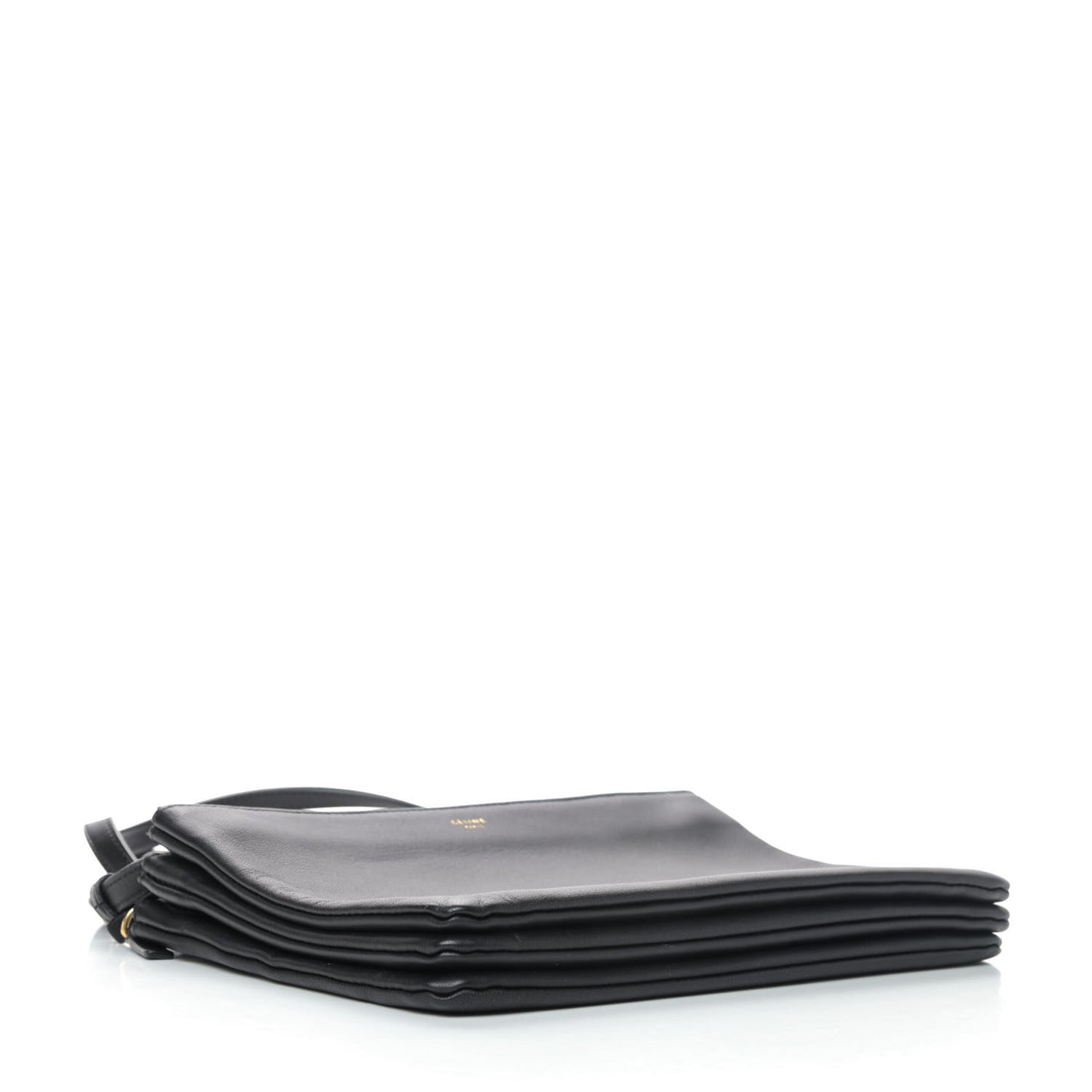 Lambskin Large Trio Crossbody Bag Black