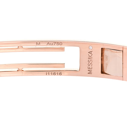 Messika 18K Rose Gold Diamond Move 10th Bangle Bracelet 3 of 4