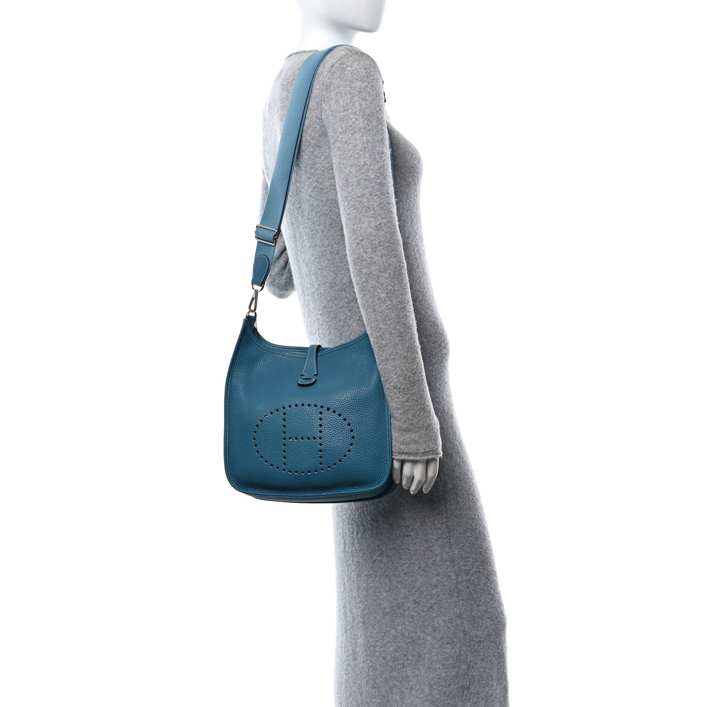 Taurillon Clemence Evelyne III PM Blue Jean