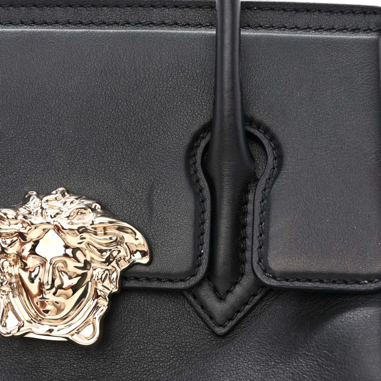 Versace Calfskin Medium Palazzo Empire Bag Black 13 of 17