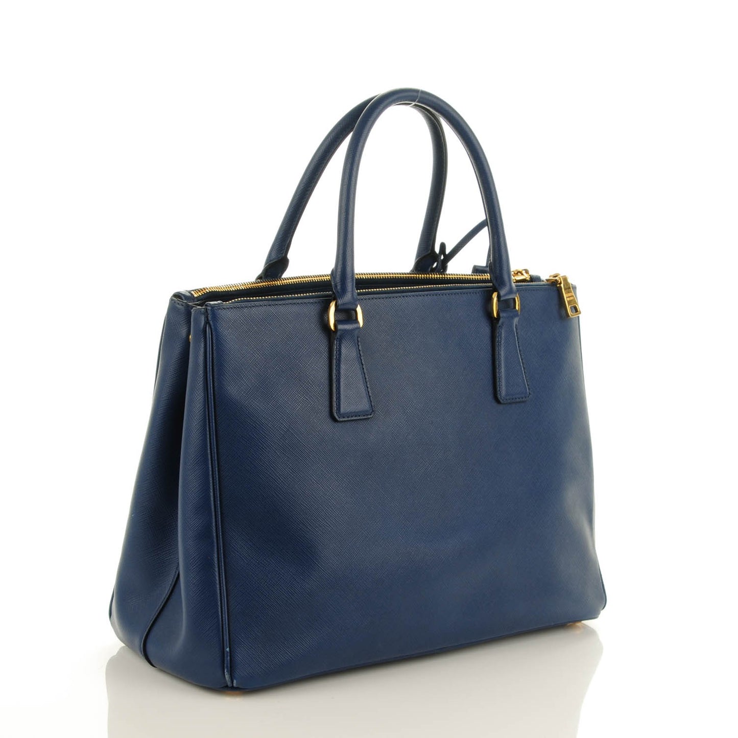 Saffiano Medium Galleria Double Zip Tote Bluette