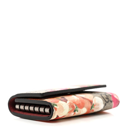 Gucci GG Supreme Monogram Blooms 6 Key Holder Case Beige Multicolor Dry Rose 4 of 9