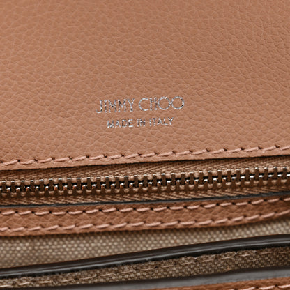 Jimmy Choo Calfskin Crystal Small Cheri Top Handle Bag  Powder Pink 6 of 9