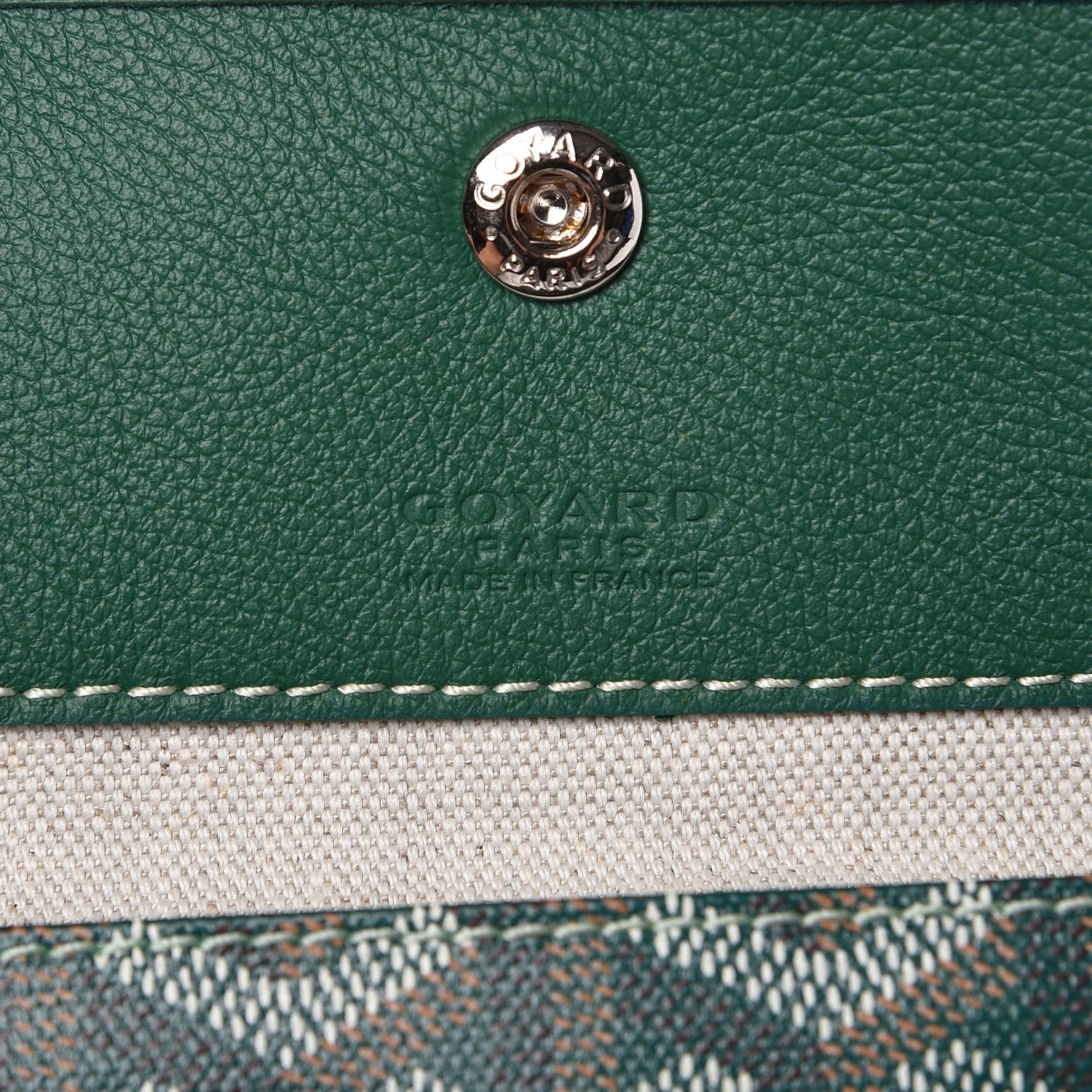 Goyard Goyardine Saint Louis GM Green 7 of 9
