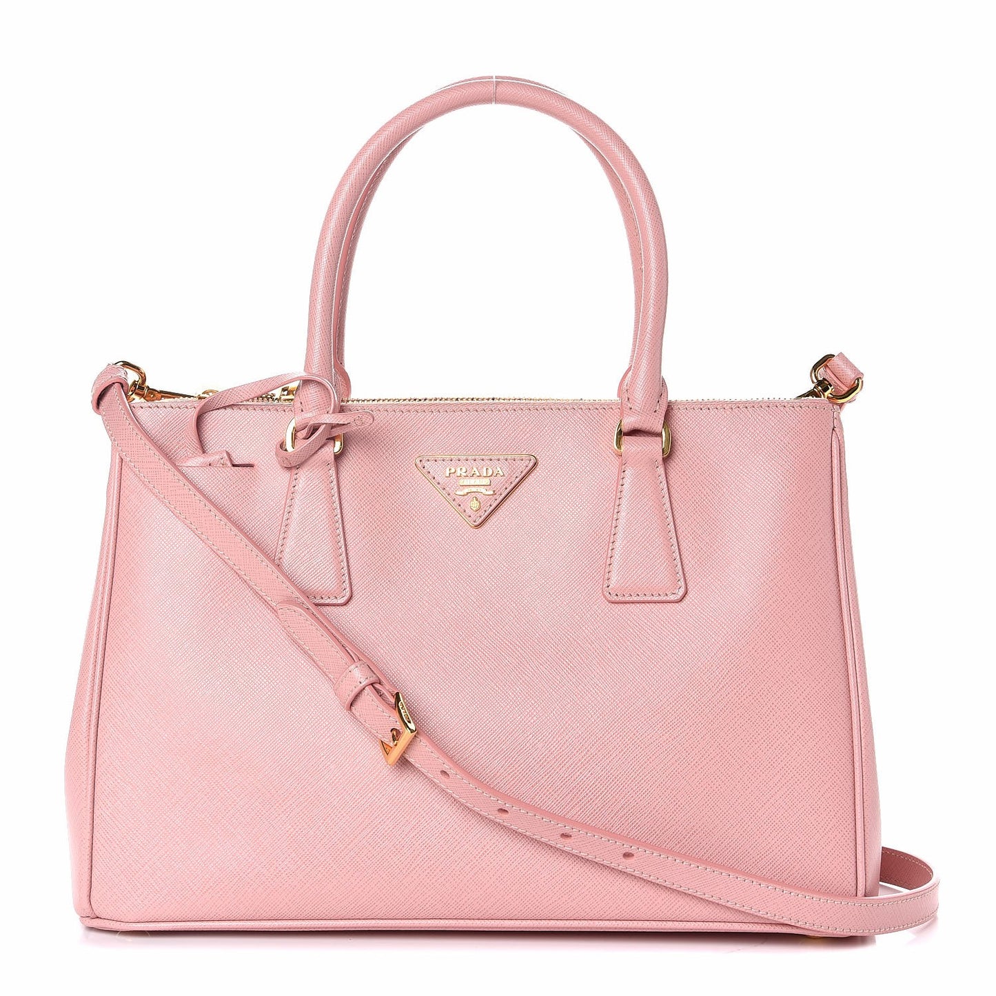 Saffiano Small Galleria Double Zip Tote Orchidea