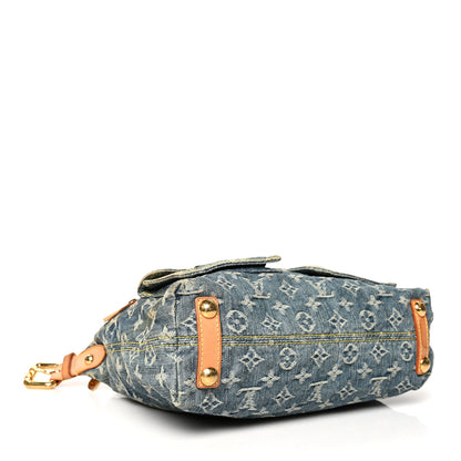 Louis Vuitton Monogram Denim Baggy PM Blue 3 of 11