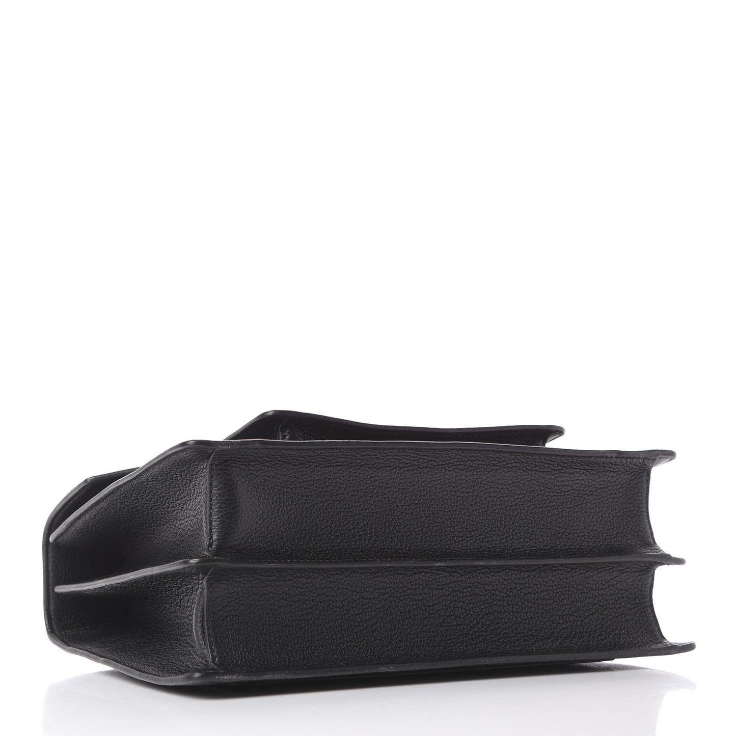 Grained Calfskin Medium Patricia Park Avenue Satchel Black