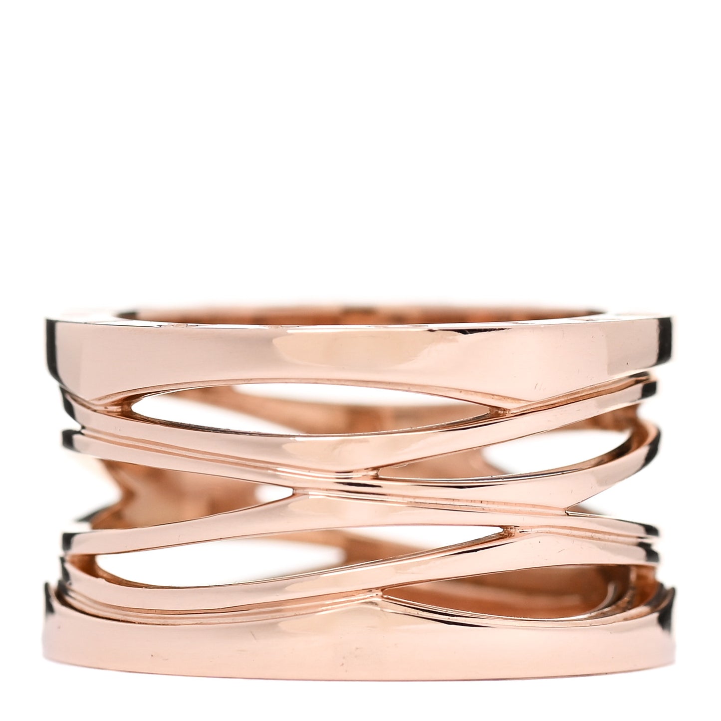 18K Rose Gold B.Zero1 Legend Four-Band Ring 55 7.25
