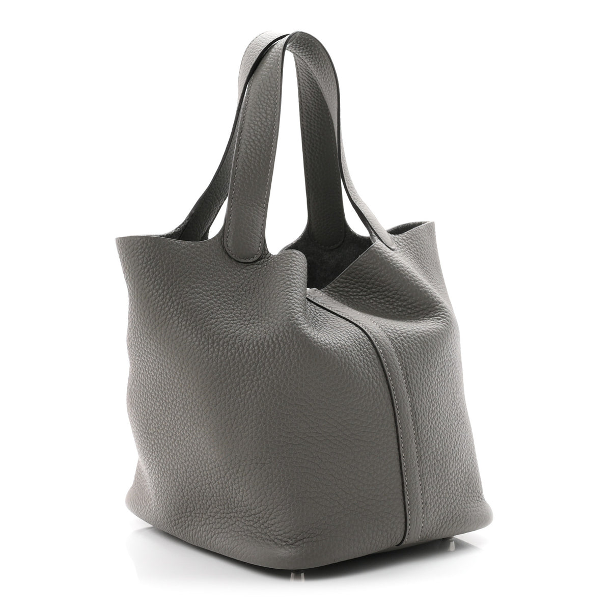 Taurillon Clemence Picotin Lock 22 MM Gris Meyer