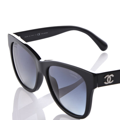Chanel Polarized Square CC Sunglasses 5380 Black 5 of 9