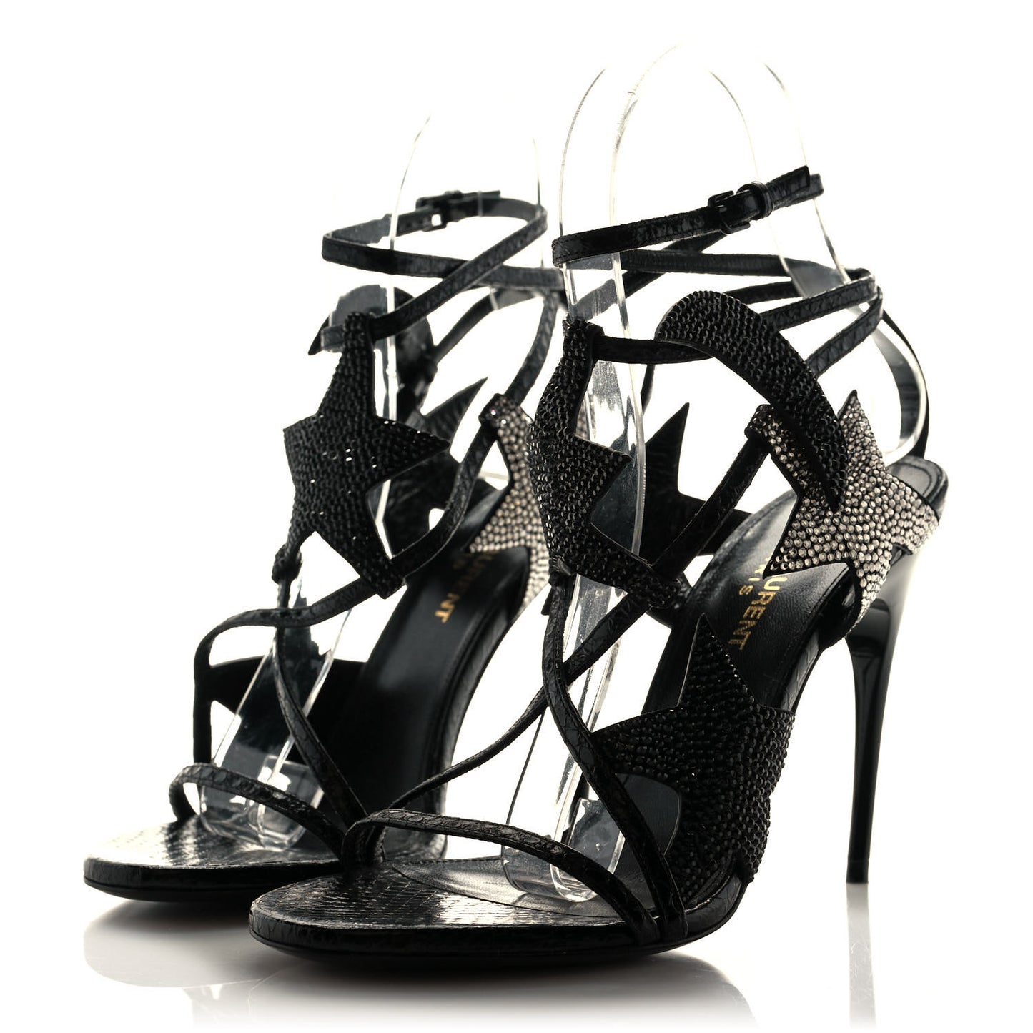 Ayers Stardust Strap 105 Sandals 35.5 Black