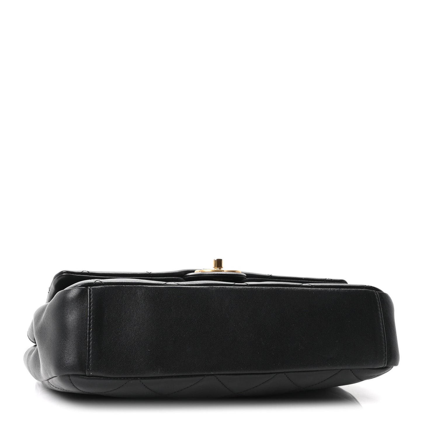 Lambskin A Real Catch Flap Bag Black
