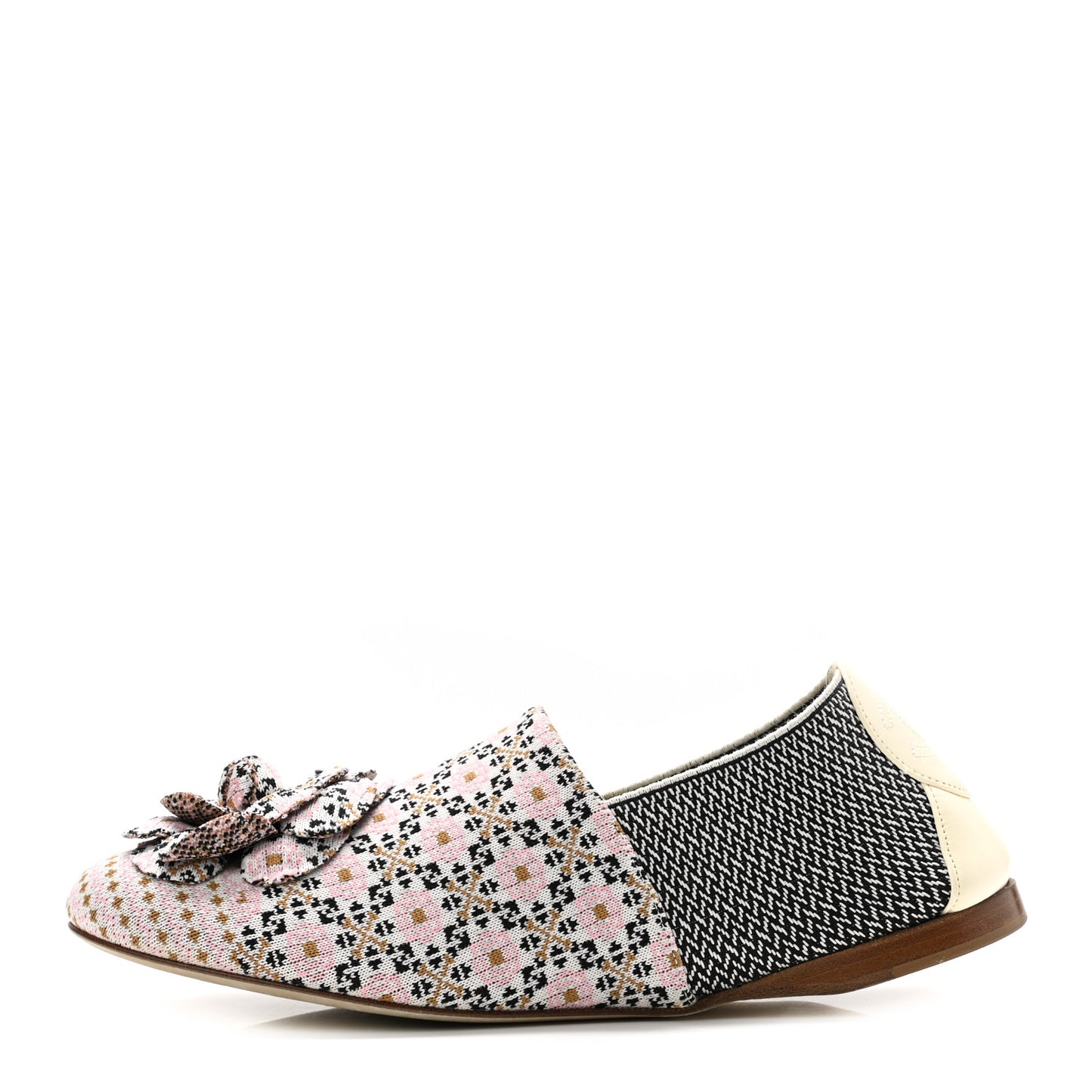 Grosgrain Camellia Mocassin Loafers 40 Multicolor