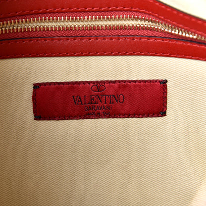 Valentino Garavani Vitello Large Rockstud Zip Wristlet Pouch Rosso Valentino 6 of 7