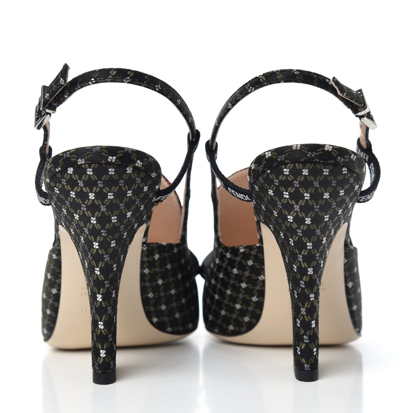 Fabric Jacquard Ffreedom Slingback Pumps 38.5