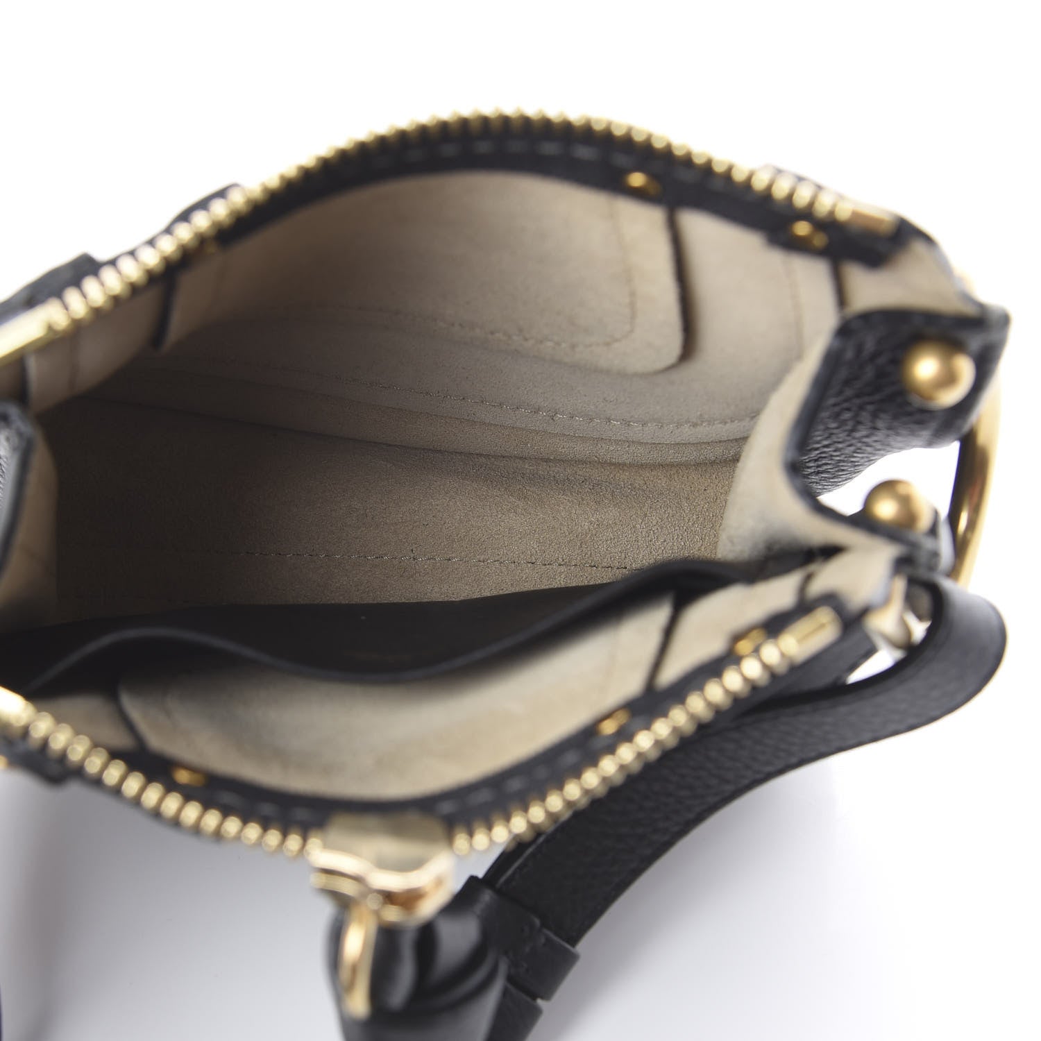 Chloe Grained Calfskin Nano Hayley Hobo Black 4 of 7