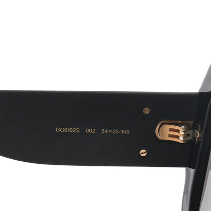Gucci Square Frame GG0102S Sunglasses Glitter Gold 7 of 10