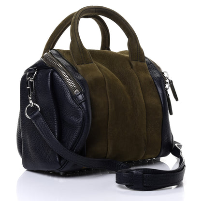 Alexander Wang Nubuck Soft Pebbled Calfskin Rockie Dark Grass 2 of 4