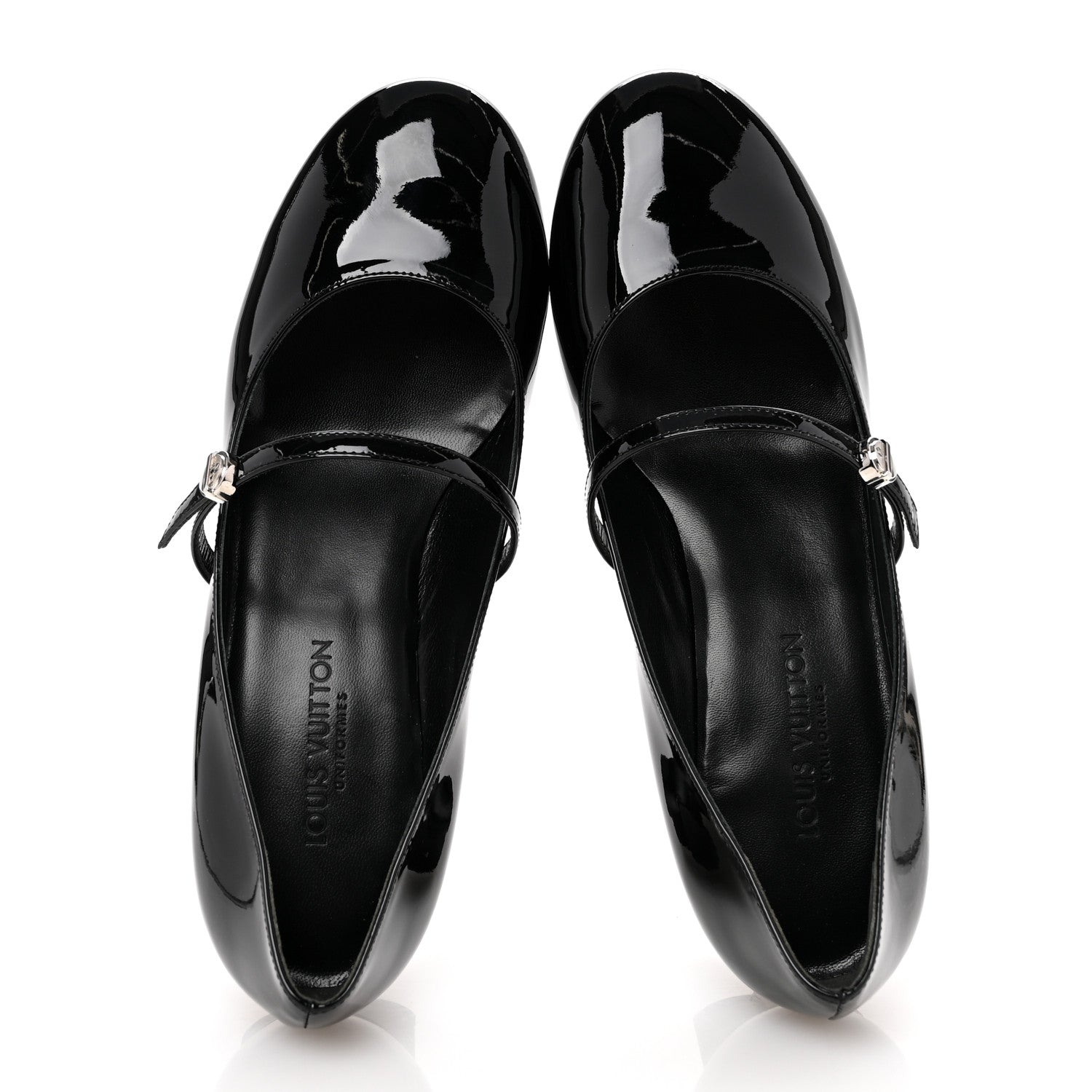 Louis Vuitton Patent Uniformes Silhouette 40mm Pumps 37 Black 2 of 9