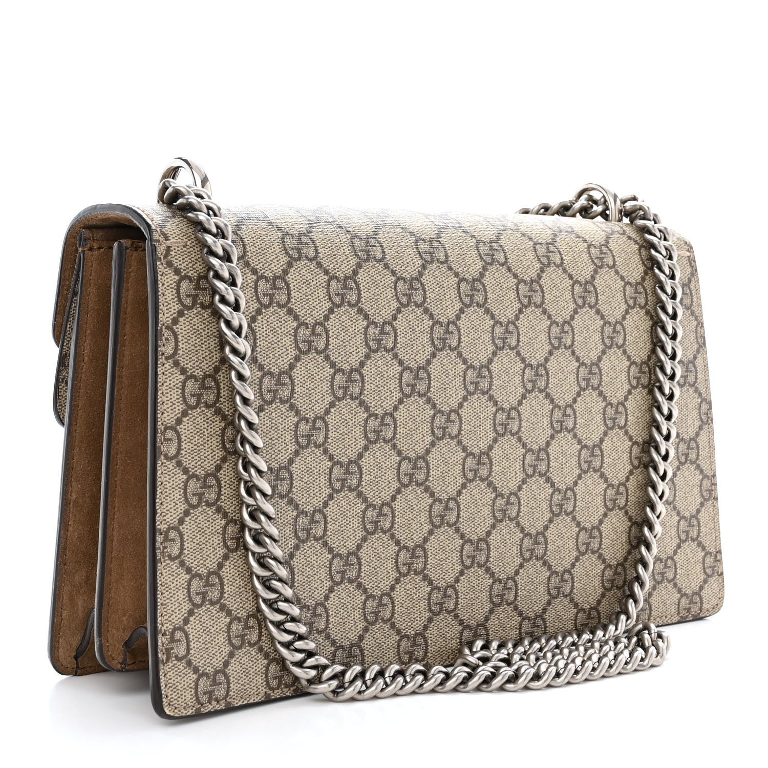 Gucci GG Supreme Monogram Small Dionysus Shoulder Bag Taupe 3 of 11