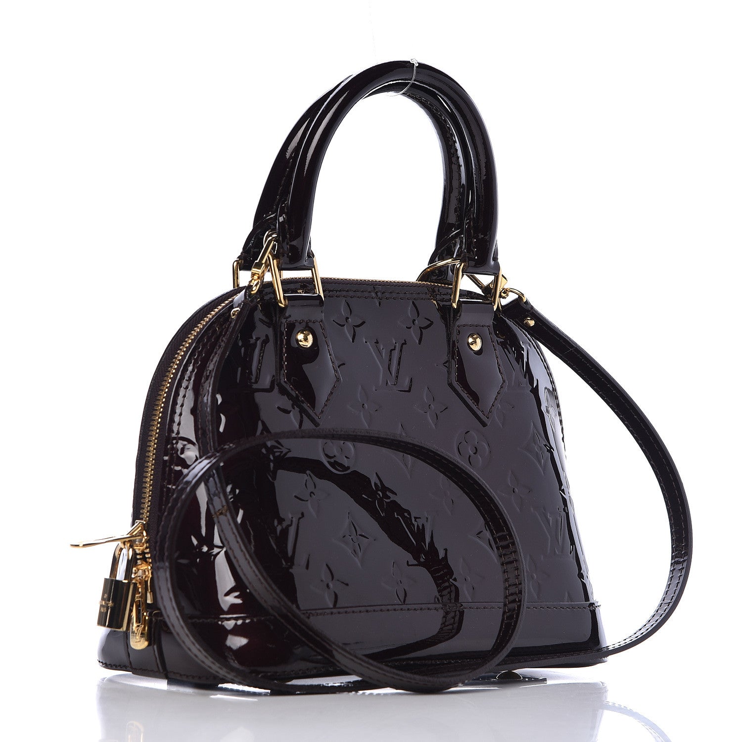 Louis Vuitton Vernis Alma BB Amarante 3 of 13